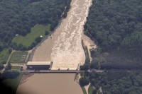 Donau bei Hochwasser